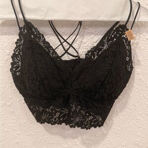 PINK Victoria's Secret Black Lace Bralette